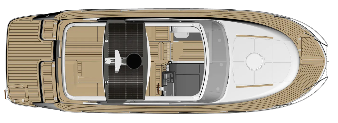 MAREX 310 Sun Cruiser 2026 layout drawing 2