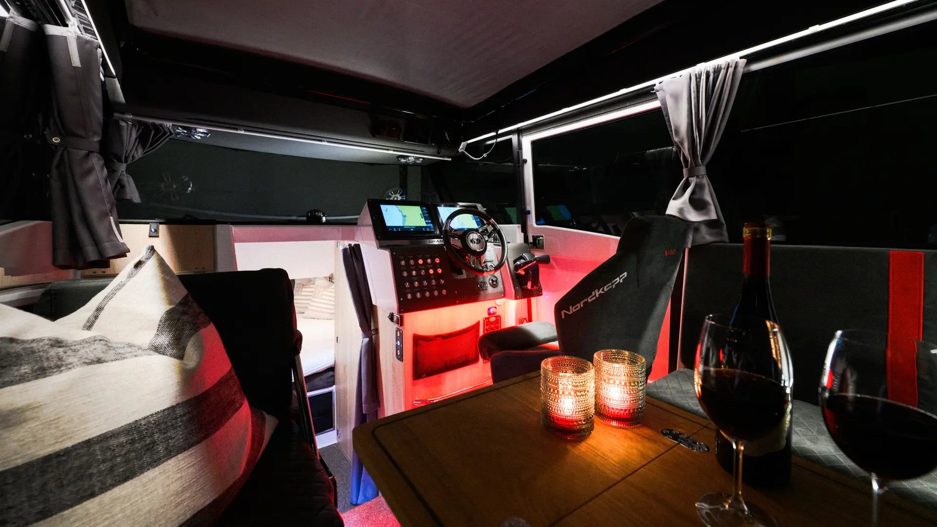 Nordkapp Coupe 905 V12 wheelhouse cabin and interior image 29