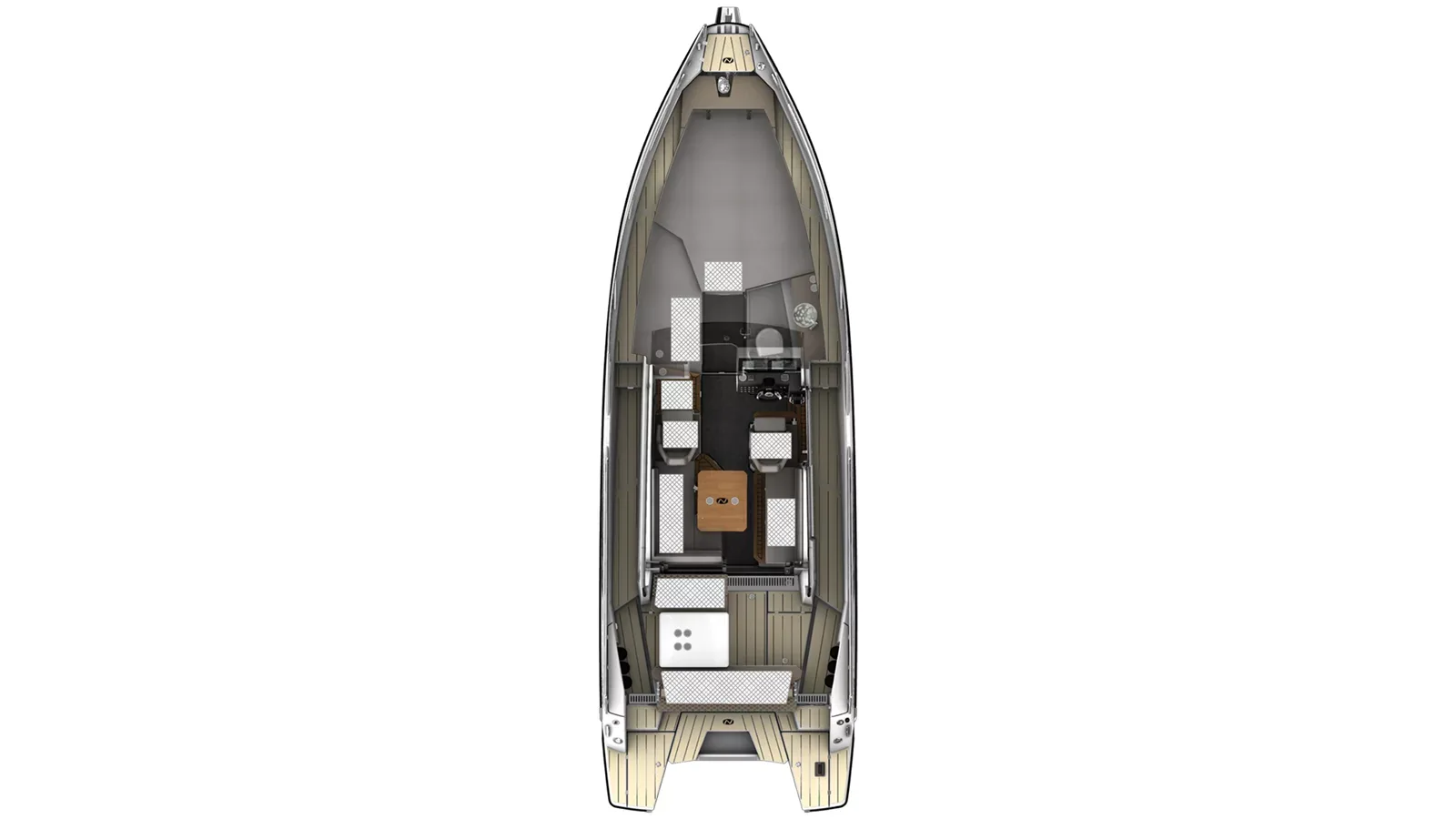 Nordkapp Coupe 905 manufacturer floor plan 1